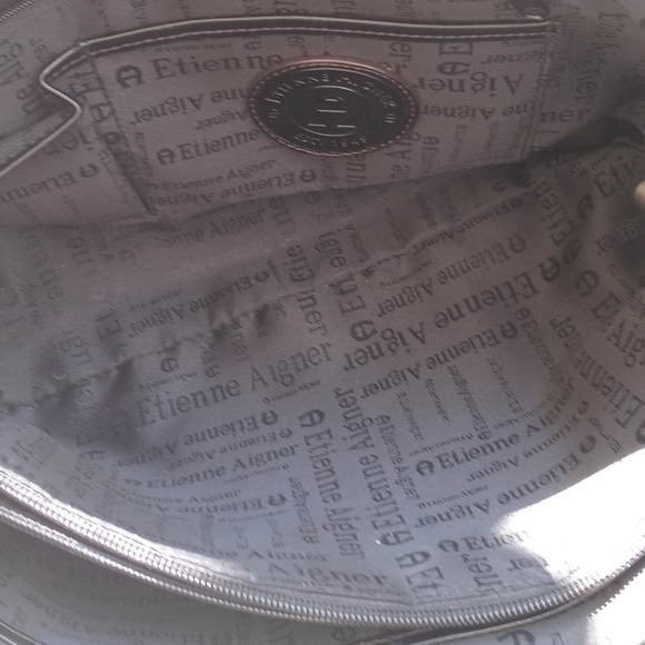 ETIENNE AIGNER VINTAGE SOFT BLACK LEATHER - Picture 9 of 16